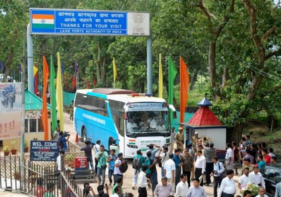 Kolkata-Agartala trial bus arrives in Tripura : Kolkata-Dhaka-Agartala direct bus service to be flagged off soon,; WB Principal Secretary Alapan Bandyopadhyay pitches for better relations with Bangladesh Kolkata-Agartala trial bus arrives in Tripura : Kolkata-Dhaka-Agartala direct bus service to be flagged off soon,; WB Principal Secretary Alapan Bandyopadhyay pitches for better relations with Bangladesh